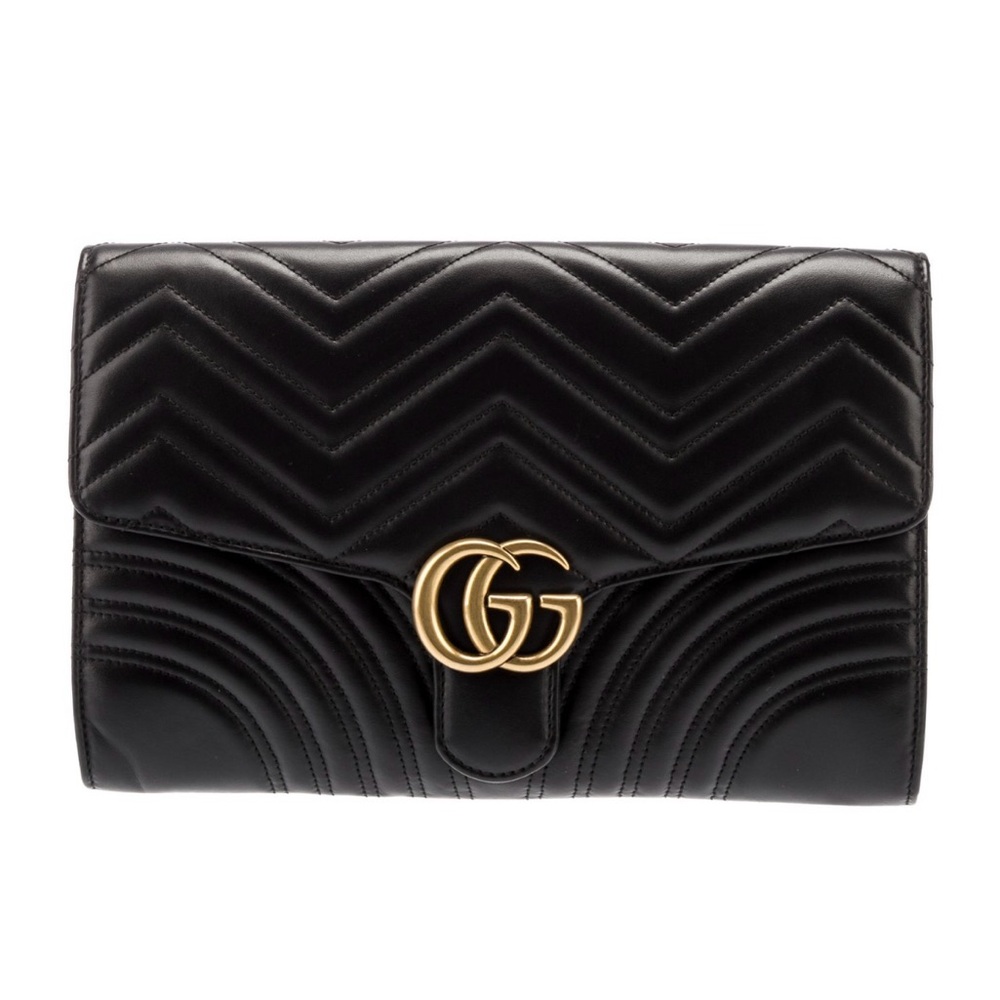 Gucci Marmont double flap clutch